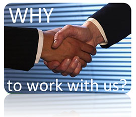 The reasons to work with us